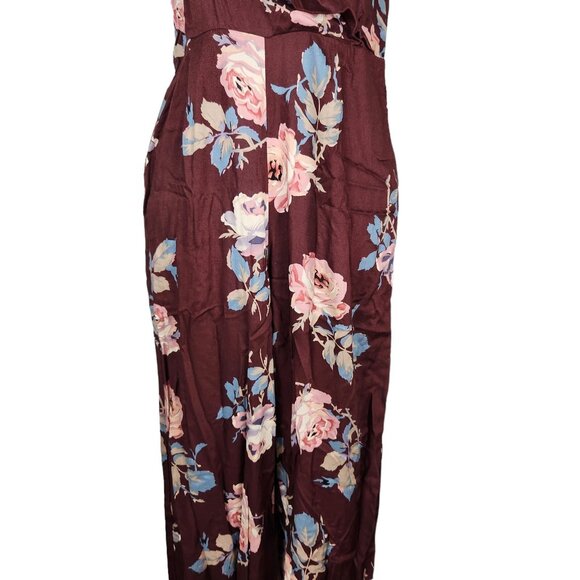 Show Me Your MuMu Jumpsuit SZ Small Cropped Floral Ruffle Jumpsuit - Picture 6 of 9